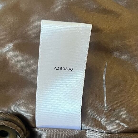 Dennis Basso Cinch Waist Quilted Anorak Coat with Faux Fur Trim Size Small - Picture 9 of 12